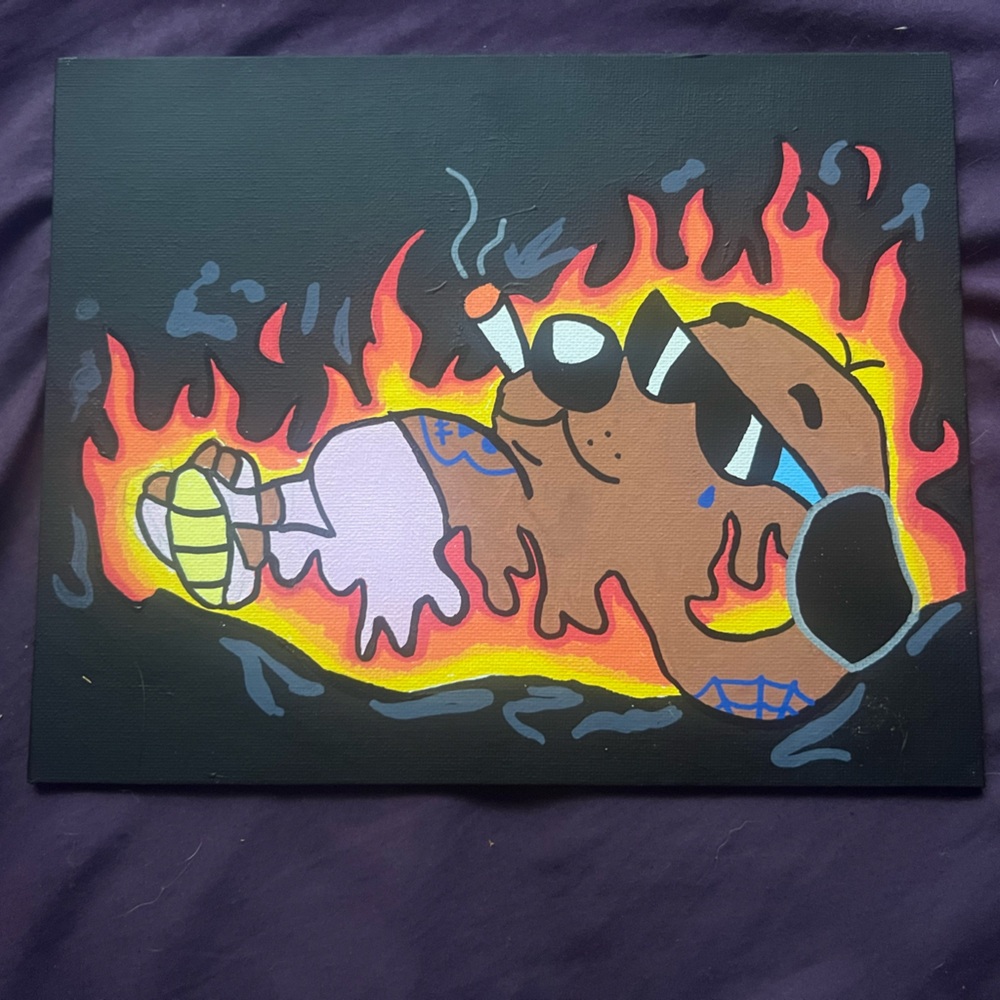 Chilling in this chaos Art